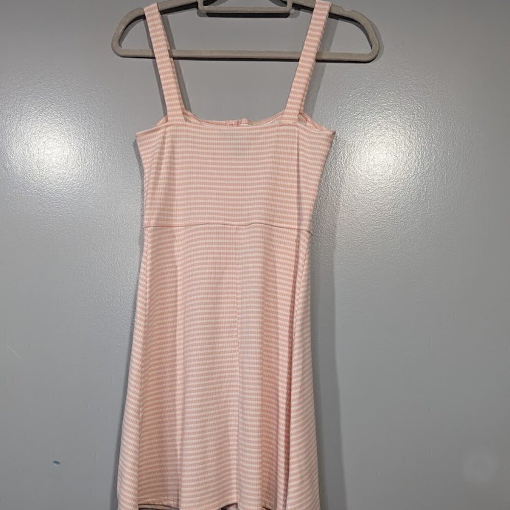 Forever 21 Blush Pink Striped Dress Medium - Picture 3 of 7